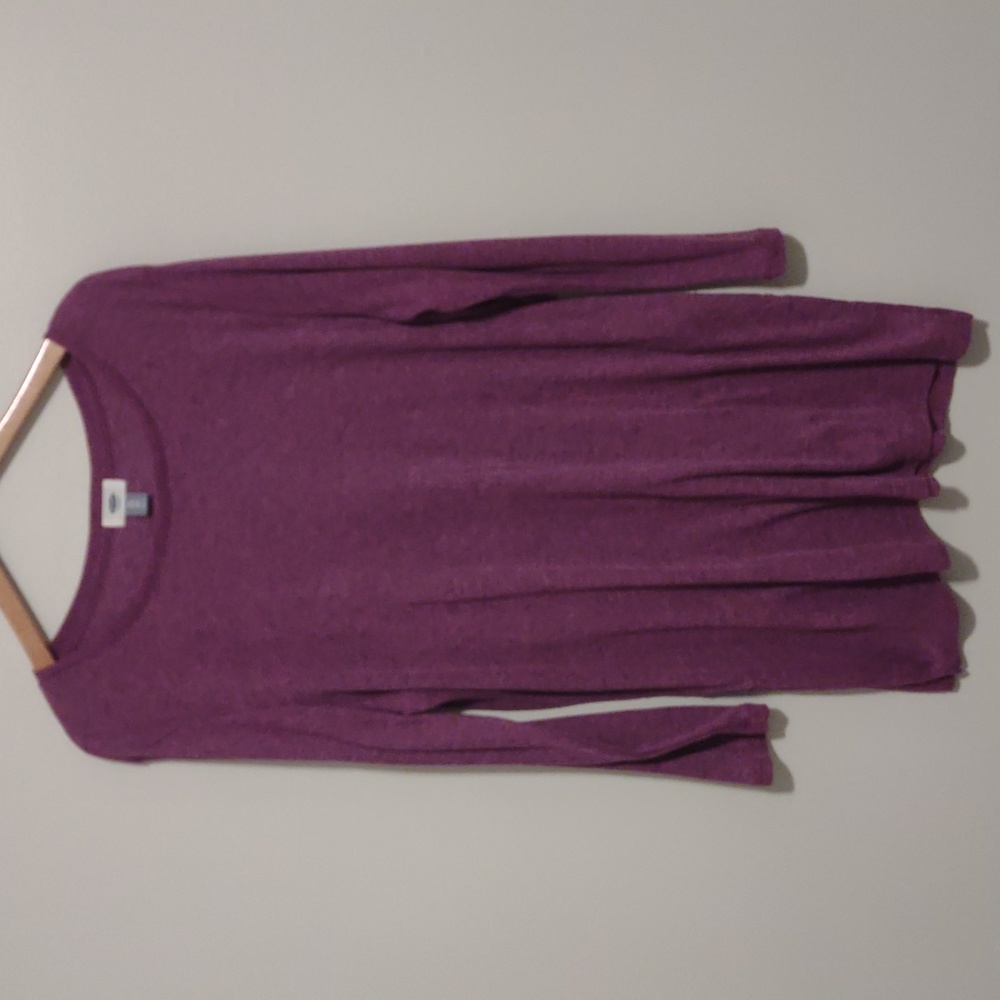 Old Navy Ribbed Tunic Tee XXL Tall Razzleberry